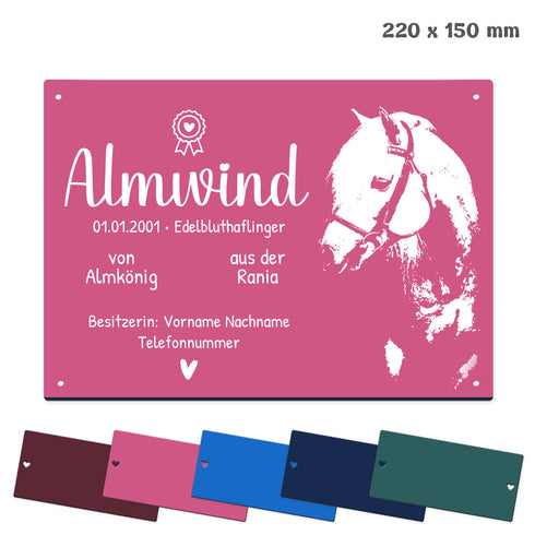 Tür- und Boxenschild "22x15"